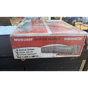 Magnavox DVD/CD Player W/ Remote MWD200F New In Box Manual Cables